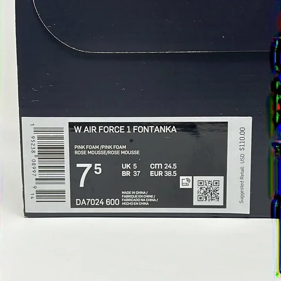 Nike W Air Force 1 Fontanka Foam Pink Valentine's Day Women's 7 7.5 8 DA7024-600 - Picture 8 of 11